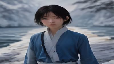 韩国电影18禁合规观看指南视频封面，手机屏幕显示流媒体平台界面，蓝色背景